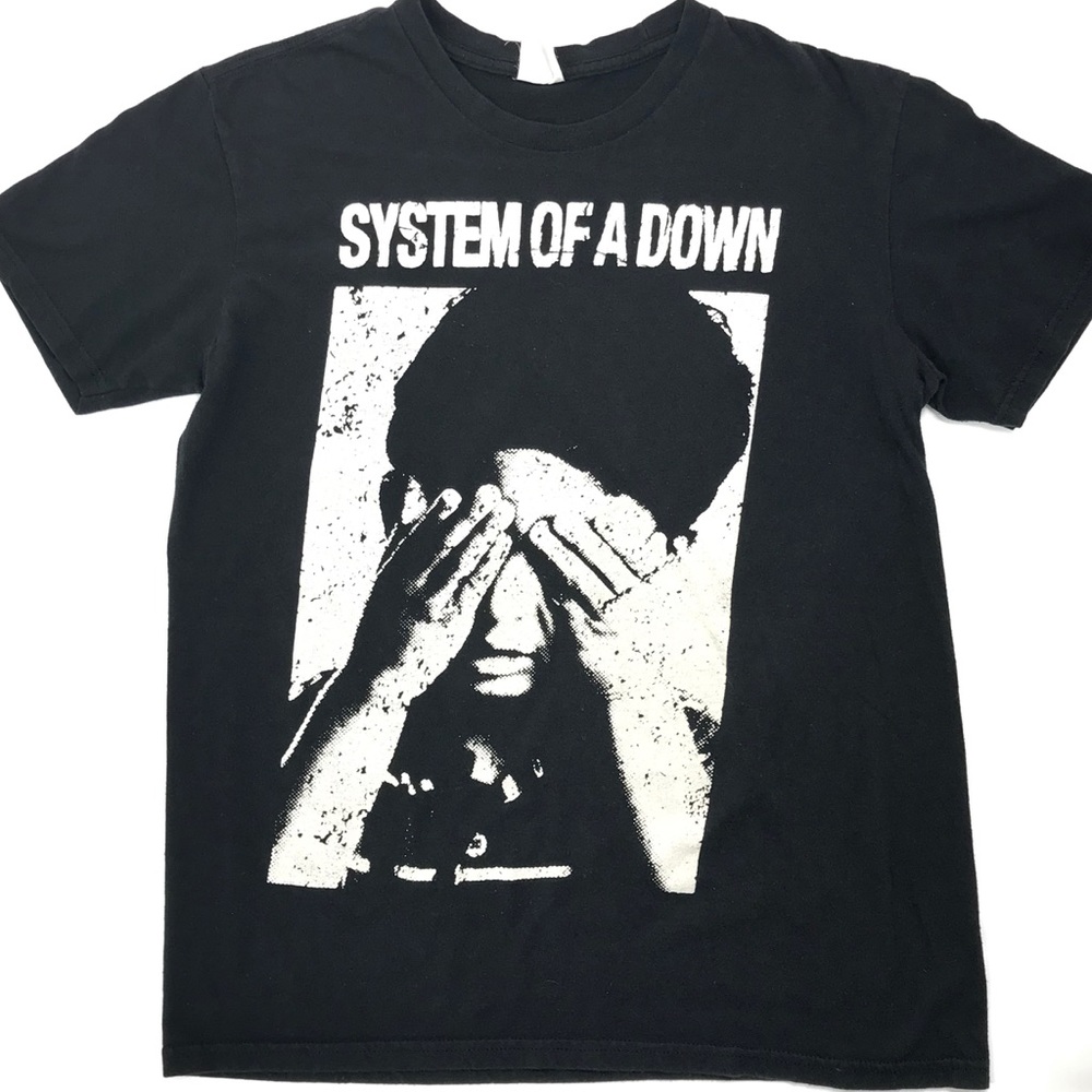 System of a Down Band T Shirt Small Black